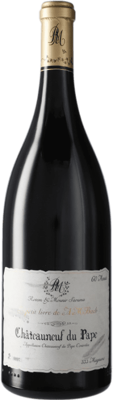 556,95 € Spedizione Gratuita | Vino Rosso Rotem & Mounir Saouma Le Petit Livre d'A.M. Bach A.O.C. Châteauneuf-du-Pape Bottiglia Magnum 1,5 L