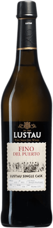 送料無料 | 酒精強化ワイン Lustau El Puerto Single Cask — シングルバレル, Fino — フィノ D.O. Jerez-Xérès-Sherry アンダルシア スペイン Palomino Fino ミディアムボトル 50 cl