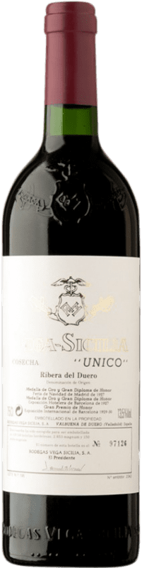 739,95 € | Red wine Vega Sicilia Único 1990 D.O. Ribera del Duero Castilla y León Spain Tempranillo, Cabernet Sauvignon 75 cl