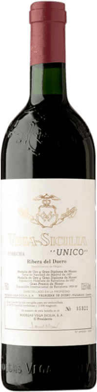 698,95 € Бесплатная доставка | Красное вино Vega Sicilia Único Гранд Резерв 1975 D.O. Ribera del Duero