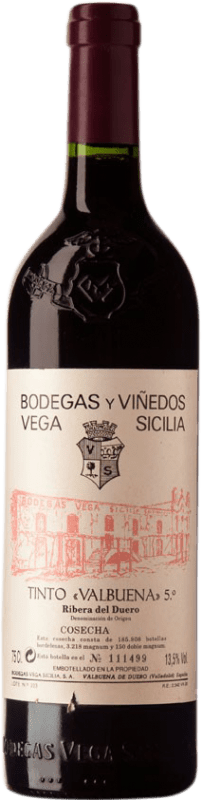 157,95 € Бесплатная доставка | Красное вино Vega Sicilia Valbuena 5º Año Резерв D.O. Ribera del Duero