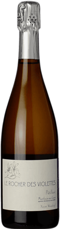 Envio grátis | Vinho branco Le Rocher des Violettes Pètillant A.O.C. Mountlouis-Sur-Loire Loire França Chenin Branco 75 cl