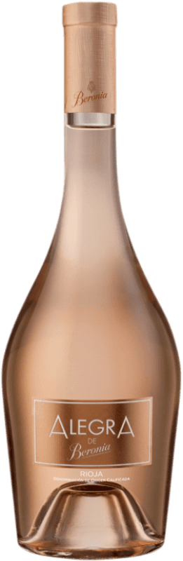 19,95 € | Rosé wine Beronia Alegra D.O.Ca. Rioja The Rioja Spain Tempranillo, Grenache 75 cl
