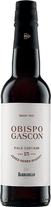 39,95 € 免费送货 | 强化酒 Barbadillo Obispo Gascón Palo Cortado D.O. Jerez-Xérès-Sherry 半瓶 37 cl