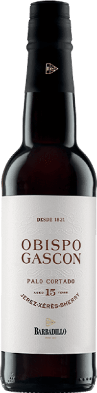 37,95 € Envío gratis | Vino Generoso Fortificado Barbadillo Obispo Gascón Palo Cortado D.O. Jerez-Xérès-Sherry Media Botella 37 cl