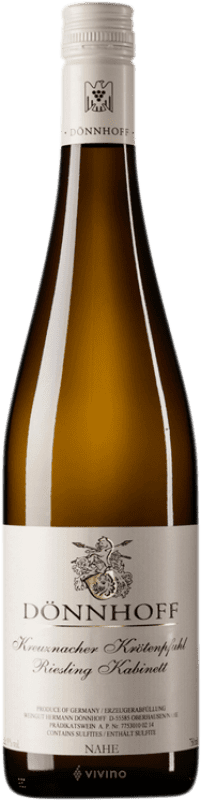 33,95 € | Белое вино Hermann Dönnhoff Dönnhoff Kabinett — Спелый урожай Q.b.A. Nahe Германия Riesling — Рислинг 75 cl