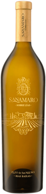 Free Shipping | White Wine Pazo de San Mauro Sanamaro Sobre Lías D.O. Rías Baixas Galicia Spain Loureiro, Albariño — Albarinho 75 cl