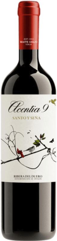 Free Shipping | Red wine Maite Geijo Acontia 9 Santo y Seña D.O. Ribera del Duero Castilla y León Spain Tempranillo 75 cl