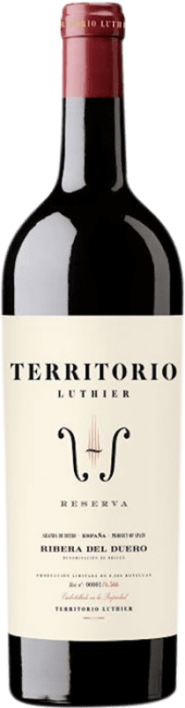 Бесплатная доставка | Красное вино Territorio Luthier Резерв D.O. Ribera del Duero Кастилия-Леон Испания Tempranillo, Grenache 75 cl