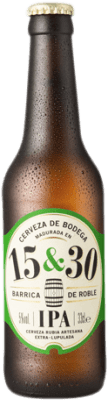 Бесплатная доставка | Пиво Sherry Beer 15&30 IPA — India Pale Ale Бочка Андалусия Испания Бутылка на треть 33 cl