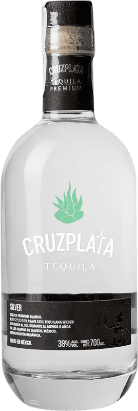 Kostenloser Versand | Tequila Cruzplata Blanco — Weißer Mexiko 70 cl