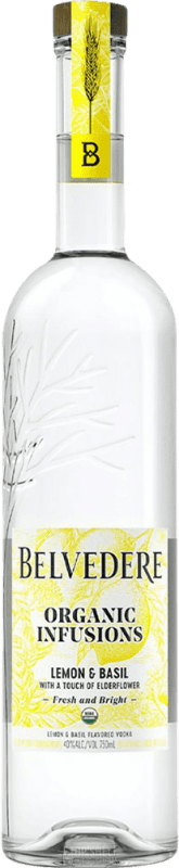 69,95 € Бесплатная доставка | Водка Belvedere Infusions Organic — Органический Basil — Базилик, Lemon — Лимон