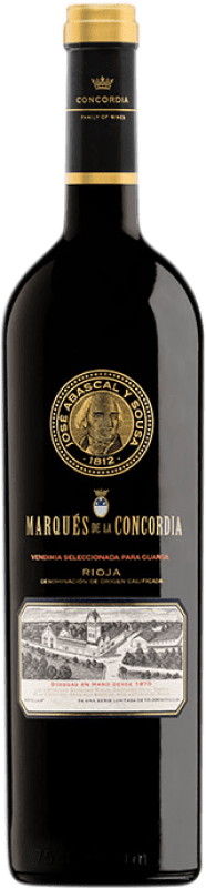 Envío gratis | Vino tinto Marqués de La Concordia VSG D.O.Ca. Rioja La Rioja España Tempranillo 75 cl