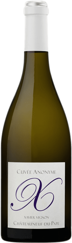 Envio grátis | Vinho branco Xavier Vignon Cuvée Anonyme Blanc A.O.C. Châteauneuf-du-Pape Provença França Grenache Branca, Roussanne, Clairette Blanche 75 cl