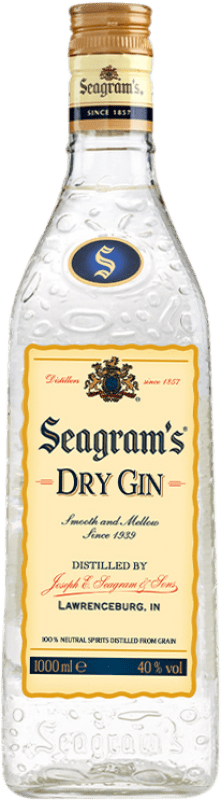 Envio grátis | Gin Seagram's Dry Gin Estados Unidos 1 L