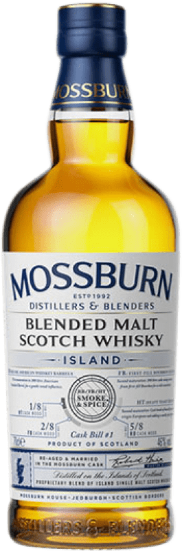 Kostenloser Versand | Whiskey Blended Mossburn Cask Bill Nº 1 Scotch Island Schottland Großbritannien 70 cl