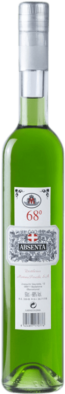 22,95 € 免费送货 | 苦艾酒 Absinthe Perucchi 1876 Montana 68º 中瓶装 50 cl
