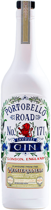 Бесплатная доставка | Джин Portobello Road Gin Savoury Mediterranean Объединенное Королевство 70 cl