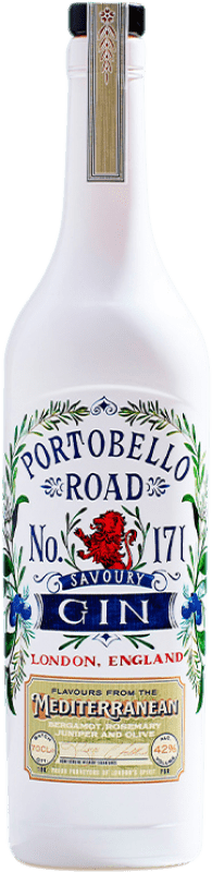 35,95 € Envio grátis | Genever Gin Portobello Road Mediterranean — Mediterrânica Salado — Salgado