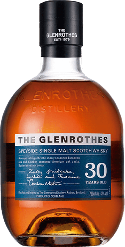 Envoi gratuit | Whisky Single Malt Glenrothes Ecosse Royaume-Uni 30 Ans 70 cl