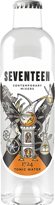Envoi gratuit | Boîte de 4 unités Boissons Fraîches Global Premium Seventeen 1724 Tonic Water Espagne Petite Bouteille 20 cl