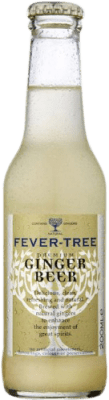 Envio grátis | Caixa de 4 unidades Refrescos e Mixers Fever-Tree Ginger Beer Reino Unido Garrafa Pequena 20 cl