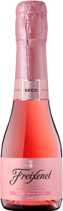 Free Shipping | 3 units box Rosé sparkling Freixenet Rosé D.O. Cava Spain Grenache, Trepat Small Bottle 20 cl