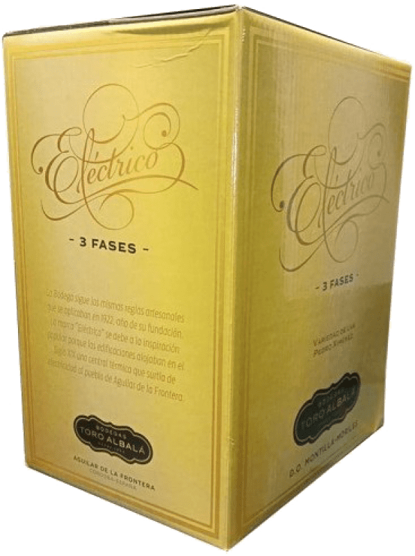 Free Shipping | Fortified wine Toro Albalá Fino Eléctrico 3 Fases sin Filtrar D.O. Montilla-Moriles Spain Bag in Box 15 L