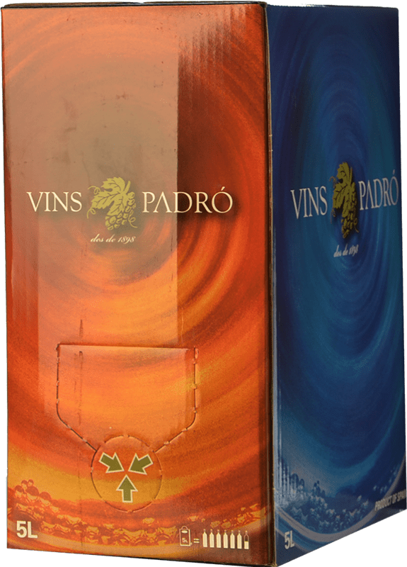 21,95 € Free Shipping | Rosé wine Padró Rosado Bag in Box 5 L