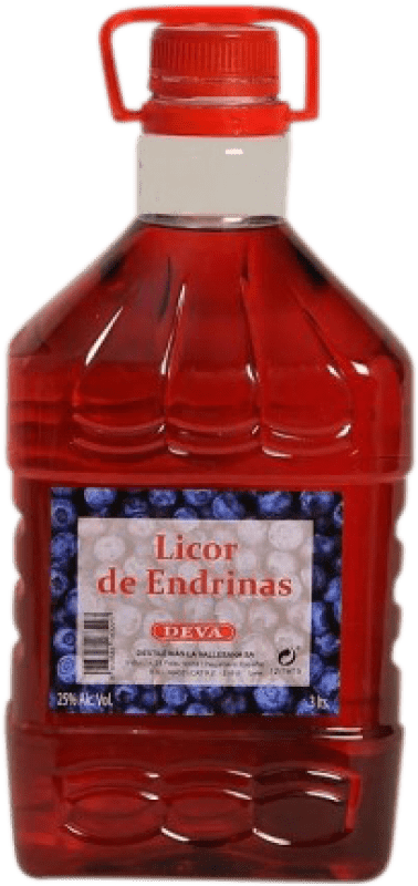 Envio grátis | Licores DeVa Vallesana Catalunha Espanha Garrafão 3 L Endrinas — Abrunhos