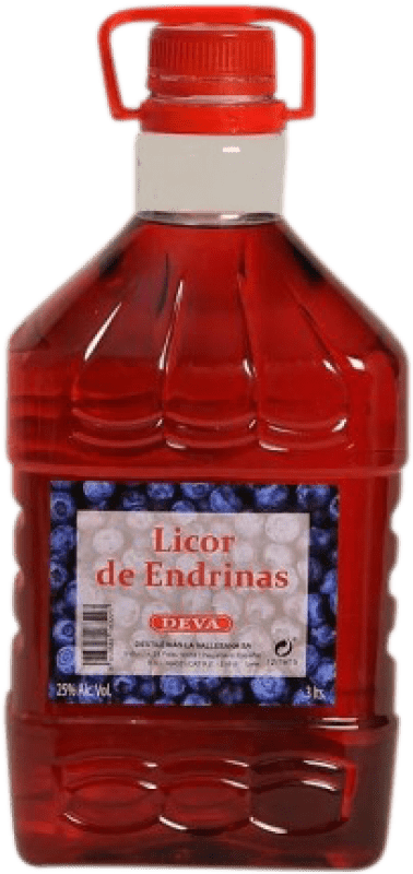 Envío gratis | Licores DeVa Vallesana Endrinas Cataluña España Garrafa 3 L