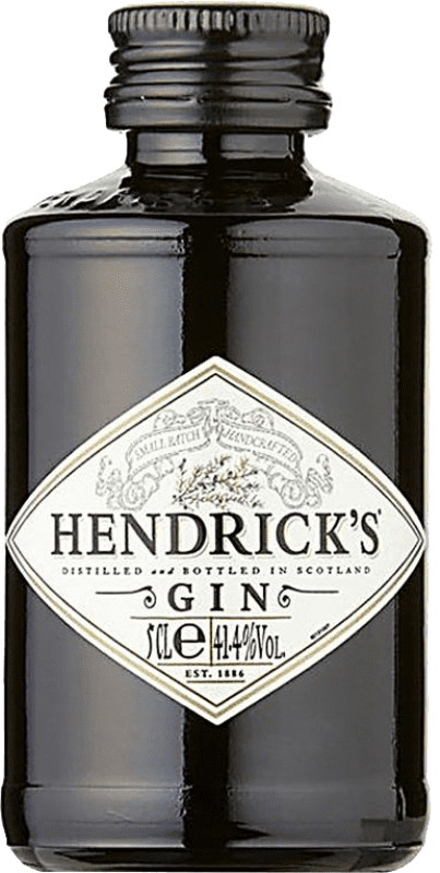 Kostenloser Versand | 6 Einheiten Box Gin Hendrick's Gin Großbritannien Miniaturflasche 5 cl