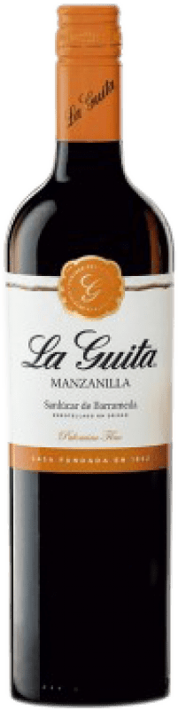 Бесплатная доставка | Креплёное вино Hijos de Rainera Pérez Marín La Guita D.O. Manzanilla-Sanlúcar de Barrameda Испания Palomino Fino Полубутылка 37 cl