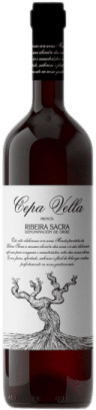 Envoi gratuit | Vin Mousseux Rouge Abadia da Cova Cepa Vella D.O. Ribeira Sacra Espagne Mencía 75 cl