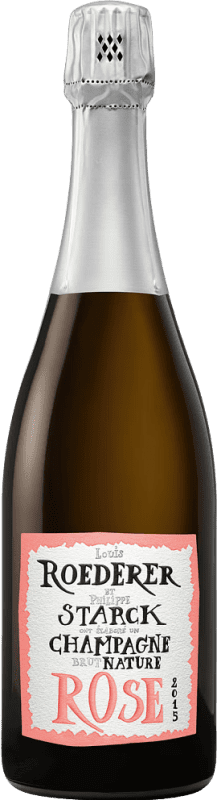 113,95 € | Espumoso rosado Louis Roederer Philippe Starck Rosé A.O.C. Champagne Francia Pinot Negro, Chardonnay, Pinot Meunier 75 cl