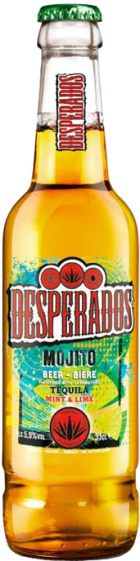 Free Shipping | 6 units box Beer Desperados Mojito France One-Third Bottle 33 cl