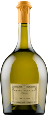Envío gratis | Vino Blanco Régnard Grand Régnard A.O.C. Chablis Francia Chardonnay Media Botella 37 cl