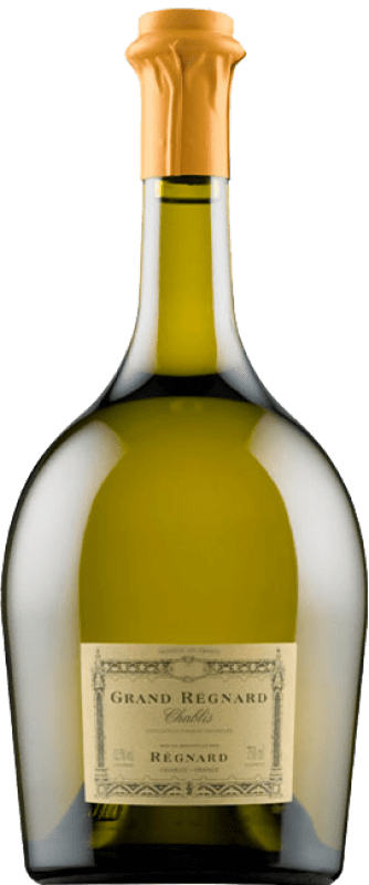 Envio grátis | Vinho Branco Régnard Grand Régnard A.O.C. Chablis França Chardonnay Meia Garrafa 37 cl