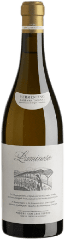 12,95 € | Белое вино San Cristoforo Luminoso D.O.C. Maremma Toscana Италия Trebbiano — Треббиано, Vermentino — Верментино 75 cl