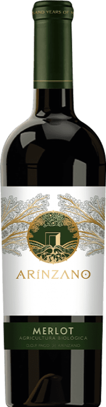 免费送货 | 红酒 Arínzano Ecológico 岁 D.O.P. Vino de Pago de Arínzano 纳瓦拉 西班牙 Merlot 75 cl