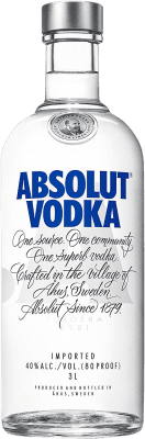Vodka Absolut Garrafa Jeroboam-Duplo Magnum 3 L