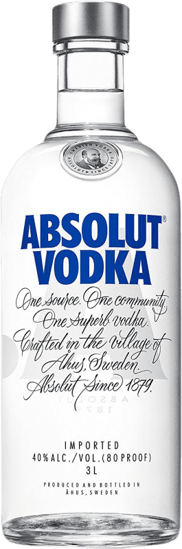 91,95 € | Водка Absolut Швеция Бутылка Иеробоам Двойной Магнум 3 L
