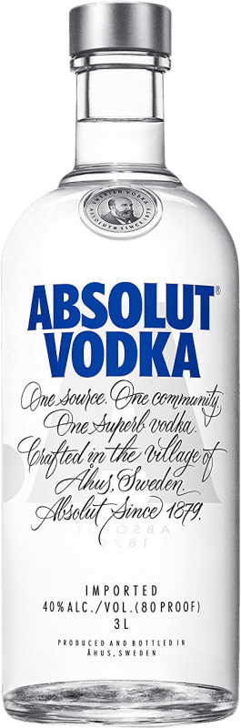 89,95 € | Vodka Absolut Suecia Botella Jéroboam-Doble Mágnum 3 L
