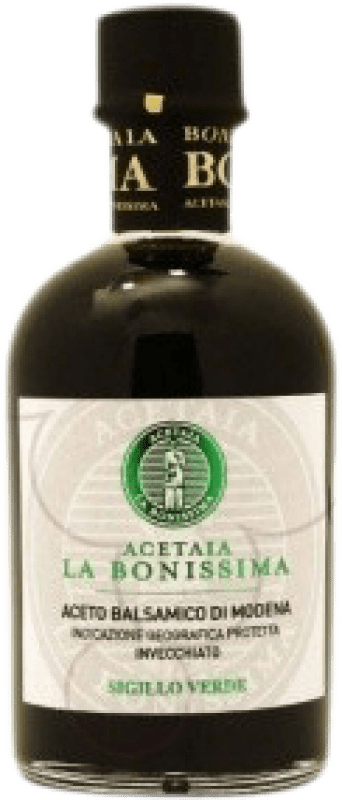 Spedizione Gratuita | Aceto La Bonissima Sigillo Verde Balsámico D.O.C. Modena Italia Piccola Bottiglia 25 cl