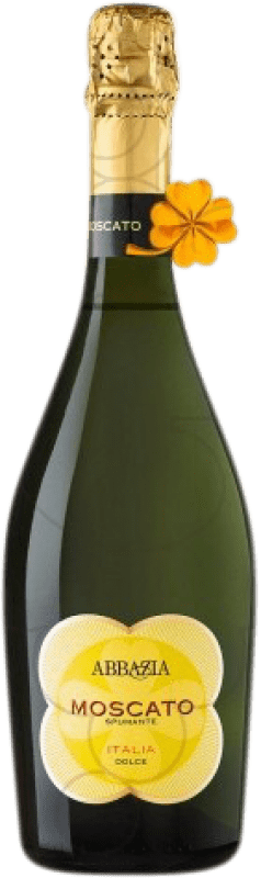 Envio grátis | Espumante Branco Abbazia Itália Moscato 75 cl