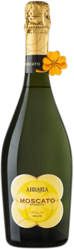 Free Shipping | White sparkling Abbazia. Spumante Italy Muscat 75 cl