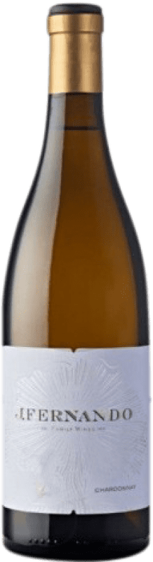 Free Shipping | White wine J. Fernando Blanc Aged I.G.P. Vino de la Tierra de Castilla Castilla la Mancha y Madrid Spain Chardonnay 75 cl