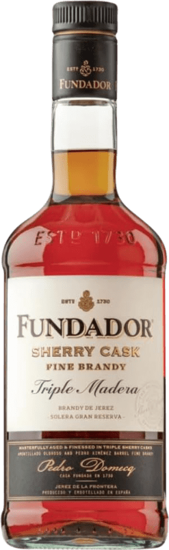 24,95 € | Brandy Conhaque Pedro Domecq Fundador Sherry Cask Triple Madera Andalucía y Extremadura Espanha 70 cl