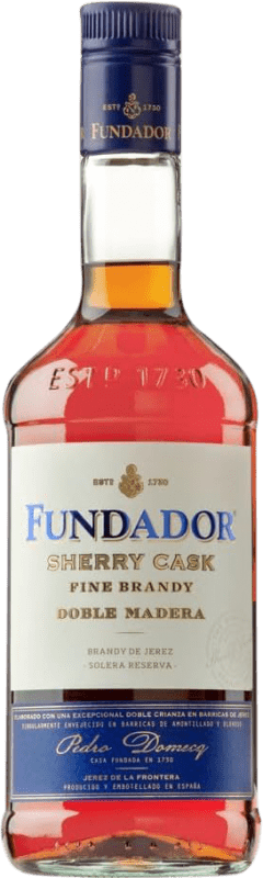 21,95 € Envío gratis | Brandy Pedro Domecq Fundador Sherry Cask Doble Madera D.O. Jerez-Xérès-Sherry