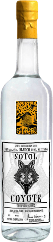 Kostenloser Versand | Tresterbrand Orujo Gerardo Ruelas Sotol Coyote Durango Blanco — Weißer Mexiko 70 cl